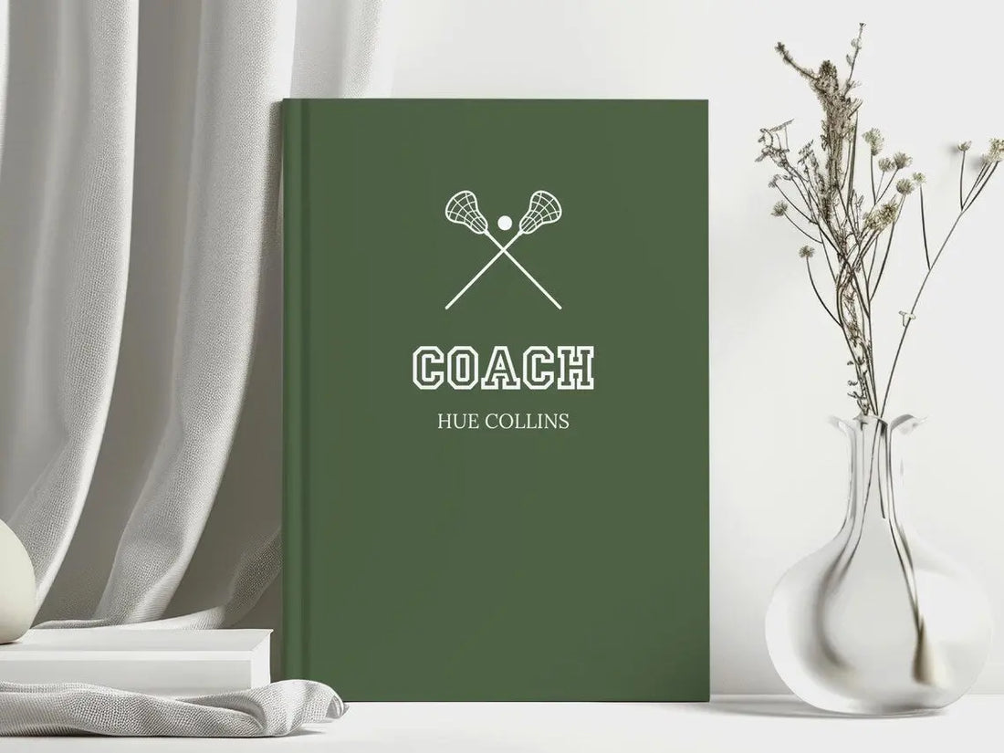 Retiring Coach Gift Ideas - personalized notebooks and memory books honoring a coaching career