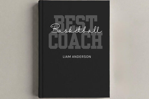 Basketball Coach Notebook - Personalized Coach Appreciation Journal - JOVILO