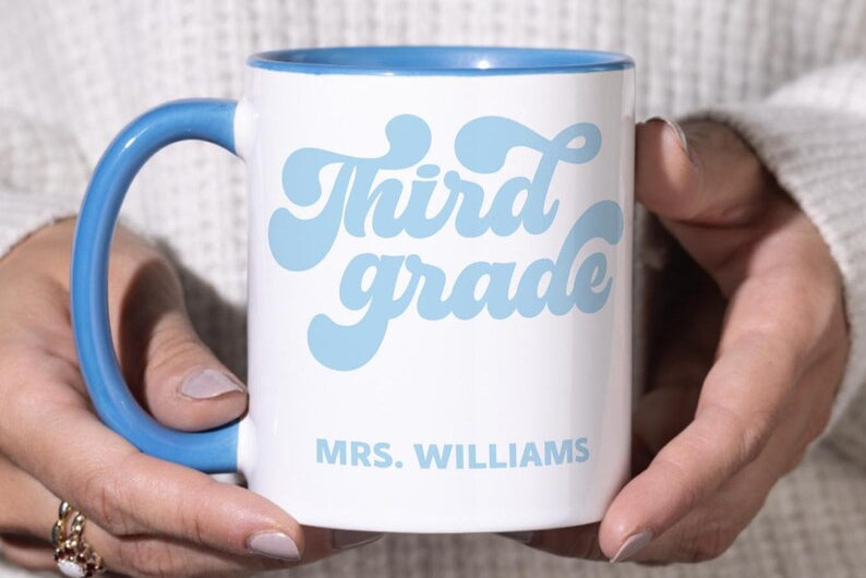 Personalized Third Grade Teacher Mug JOVILO