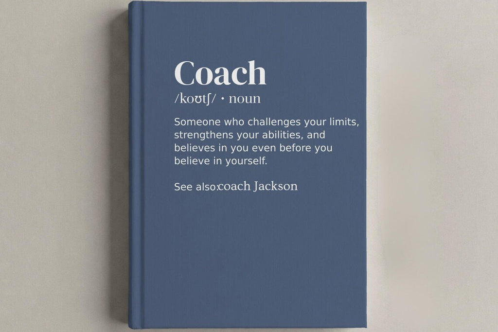 Coach Definition Journal - Custom Hardcover Notebook for Head Coach - JOVILO
