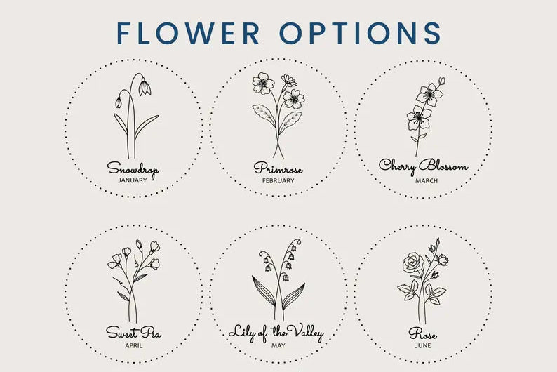 Personalized 18th Birthday Gift Name Journal Month Flower Notebook JOVILO