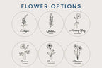 Personalized 18th Birthday Gift Name Journal Month Flower Notebook JOVILO