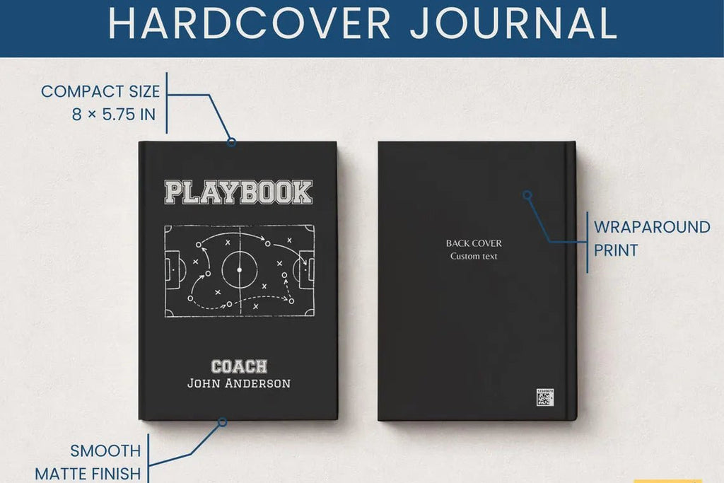 Football Coach Notebook - Custom Gift for Football Coach - JOVILO