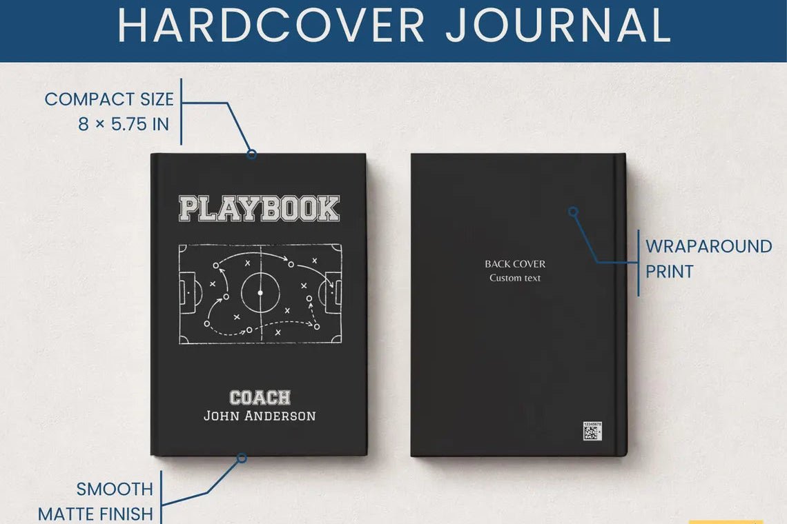 Football Coach Notebook - Custom Gift for Football Coach - JOVILO