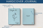 Personalized 18th Birthday Gift Name Journal Month Flower Notebook JOVILO