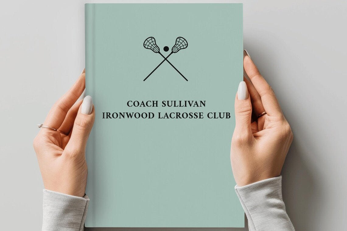 Lacrosse Coach Notebook - Custom Name Gift - JOVILO