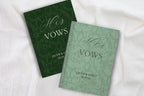 Lavender Wedding Vow Books for Marriage Ceremony - Custom His & Hers Personalized Lace Set - JOVILO