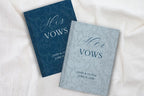 Neutral Wedding Vow Books for Marriage Ceremony - Personalized Hardcover Lace Vow Book - JOVILO