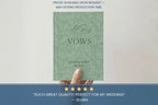 Neutral Wedding Vow Books for Marriage Ceremony - Personalized Hardcover Lace Vow Book - JOVILO