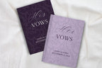 Neutral Wedding Vow Books for Marriage Ceremony - Personalized Hardcover Lace Vow Book - JOVILO