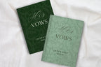 Neutral Wedding Vow Books for Marriage Ceremony - Personalized Hardcover Lace Vow Book - JOVILO