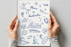 Personalized Australia Travel Journal - Custom Name Aussie Trip Notebook - JOVILO