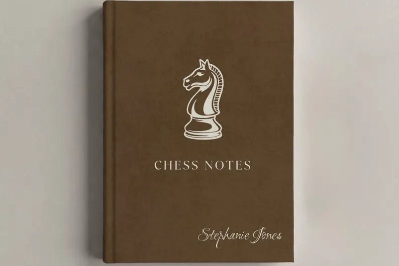 Personalized Chess Notebook - Custom Name & Chess Piece - JOVILO