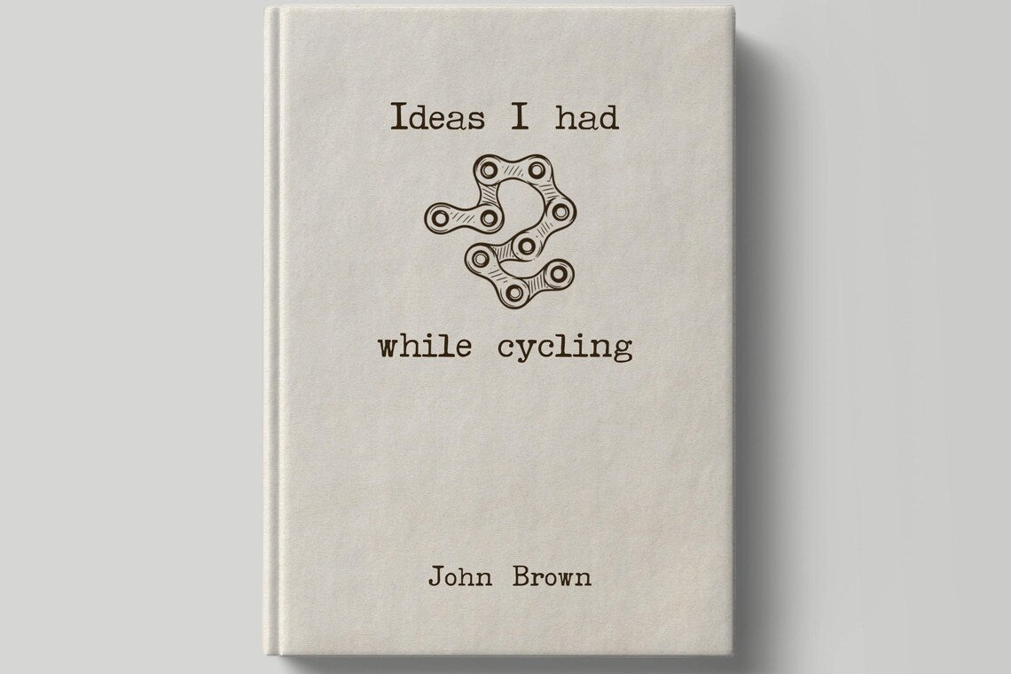 Personalized Cycling Journal/Notebook – Custom Name Gift for Cyclist - JOVILO