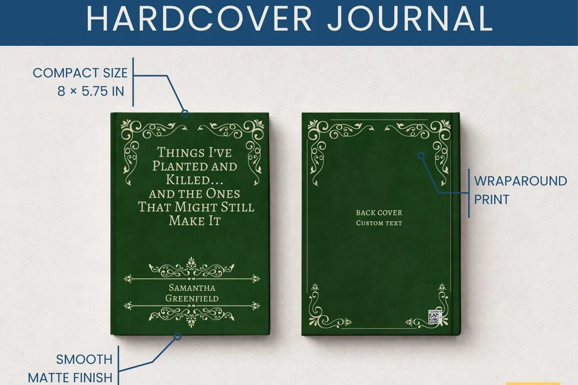 Personalized Garden Journal – Custom Name Gardening Diary for Plant Lovers - JOVILO