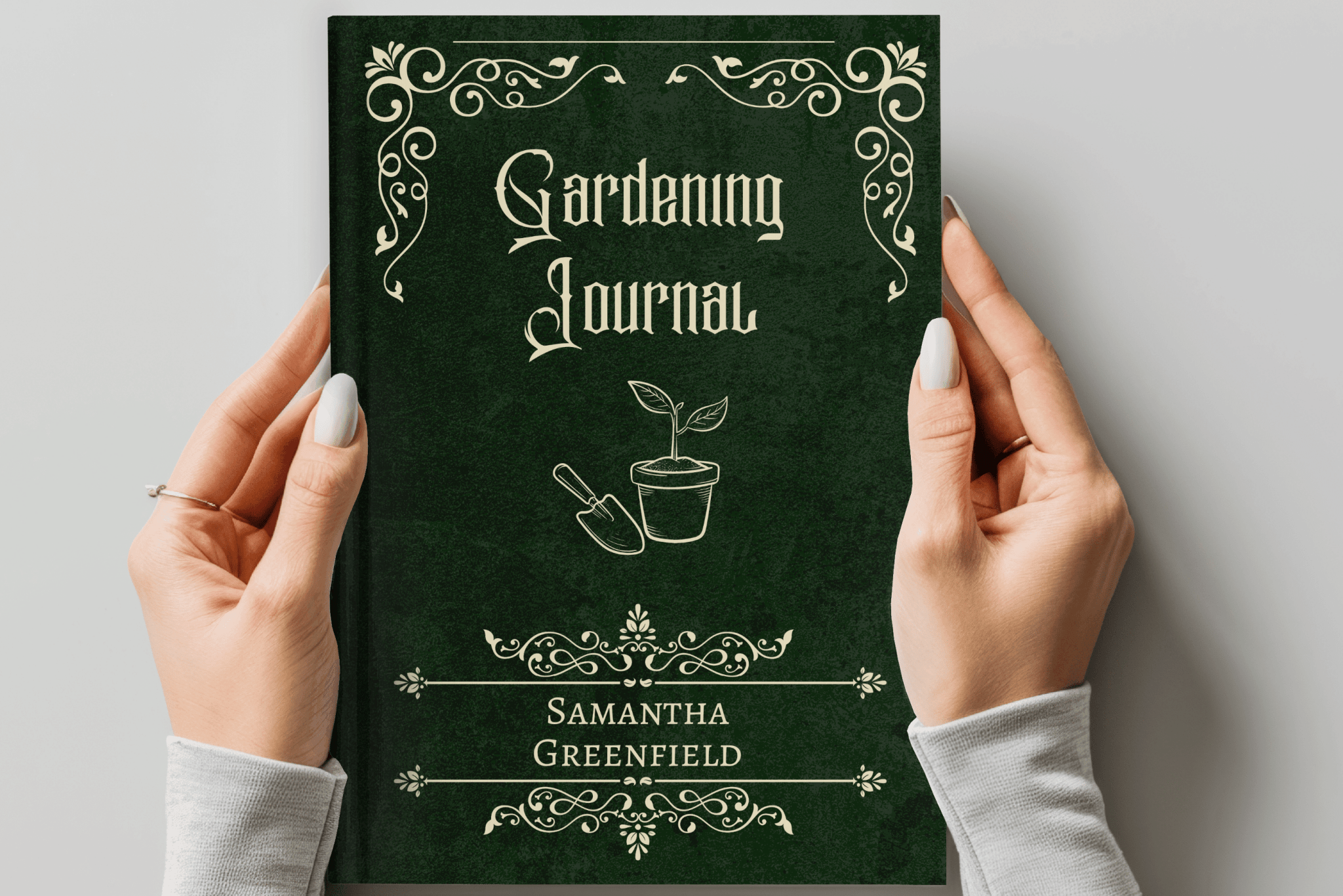 Personalized Garden Journal/Notebook – Custom Name Gardening Diary - JOVILO