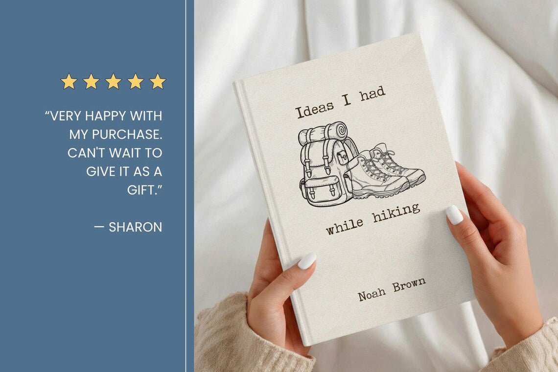 Personalized Hiking Journal – Custom Name Gift for Hiker - JOVILO