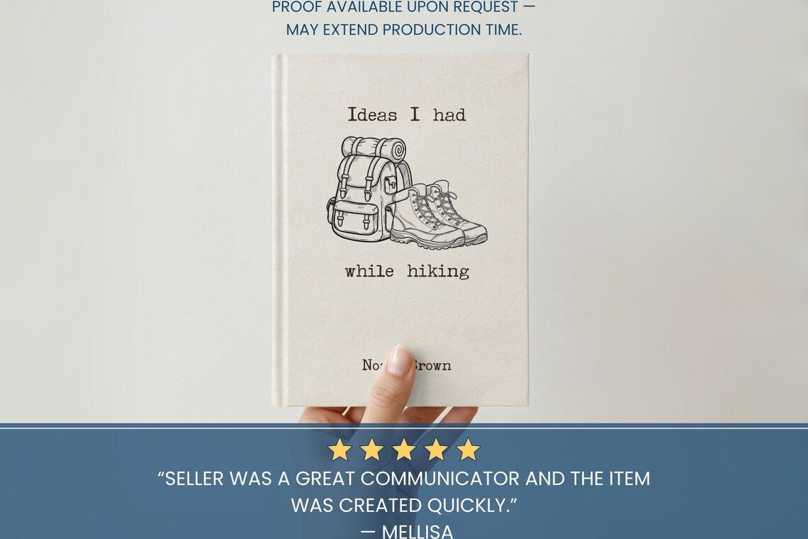 Personalized Hiking Journal – Custom Name Gift for Hiker - JOVILO