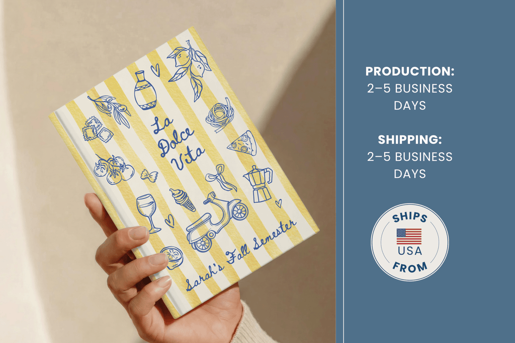 Personalized Italy Travel Journal Notebook - Custom Name Diary - JOVILO