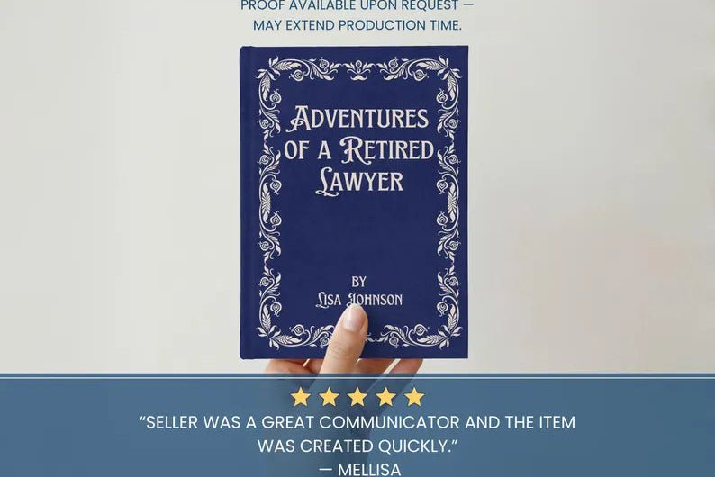 Personalized Journal for Retiring Lawyer - Unique Gift Idea for Retiring Attorney - JOVILO