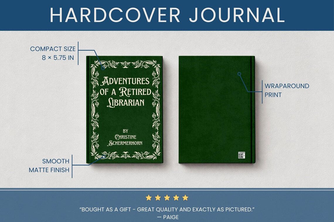 Personalized Journal for Retiring Librarian - Unique Gift Idea for Retiring Librarian from Coworkers - JOVILO