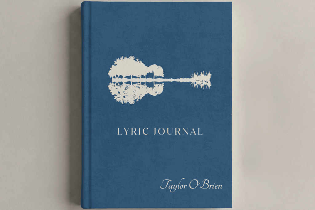 Personalized Lyric Journal/notebook - Gift for Musician - JOVILO