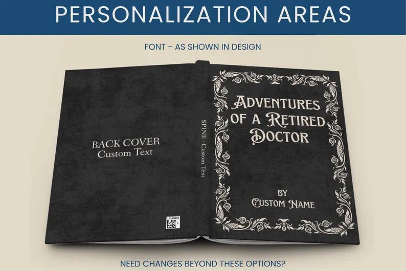 Personalized Retirement Book Gift for Doctor - Custom Name Journal for Retiring Doctor - JOVILO