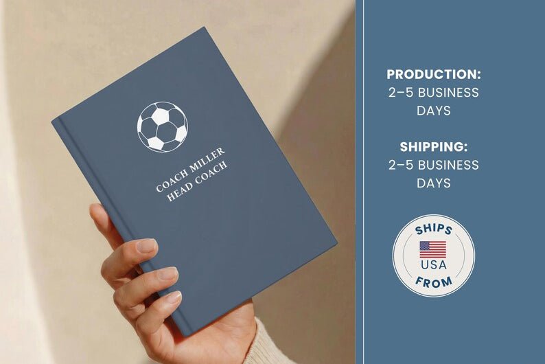 Personalized Tennis Journal - Custom Hardcover Notebook for Players and Coaches - JOVILO