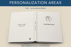 Personalized Tennis Journal - Custom Hardcover Notebook for Players and Coaches - JOVILO