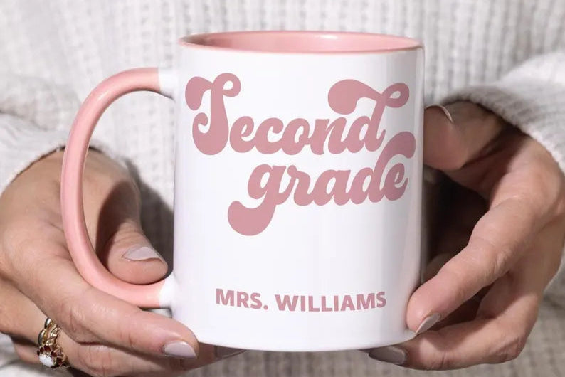 Personalized Second Grade Teacher Mug JOVILO