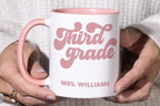 Personalized Third Grade Teacher Mug JOVILO