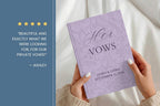 Red Wedding Vow Books for Marriage Ceremony - Personalized His & Hers Hardcover Lace Set - JOVILO