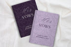 Red Wedding Vow Books for Marriage Ceremony - Personalized His & Hers Hardcover Lace Set - JOVILO