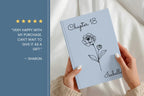 Personalized 18th Birthday Gift Name Journal Month Flower Notebook JOVILO