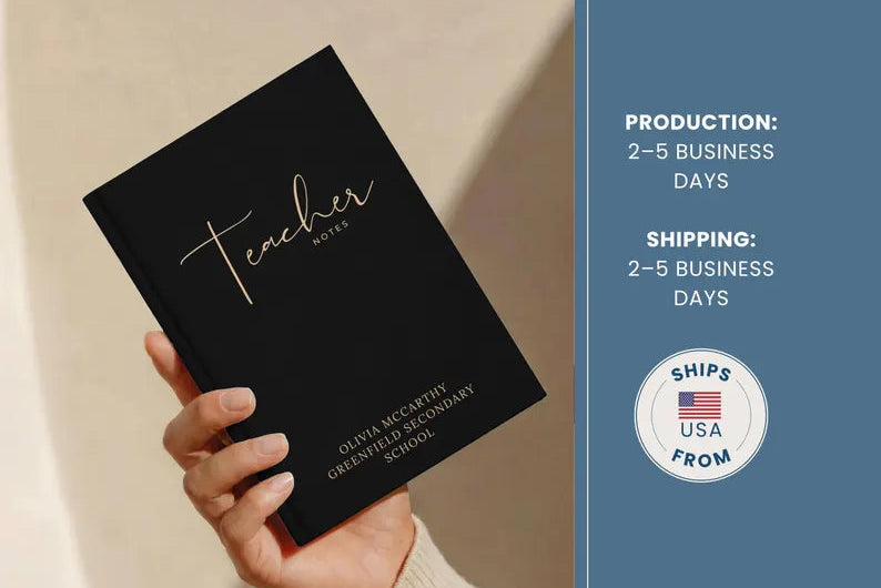 Personalized Teacher Journal Custom Teacher Notebook JOVILO