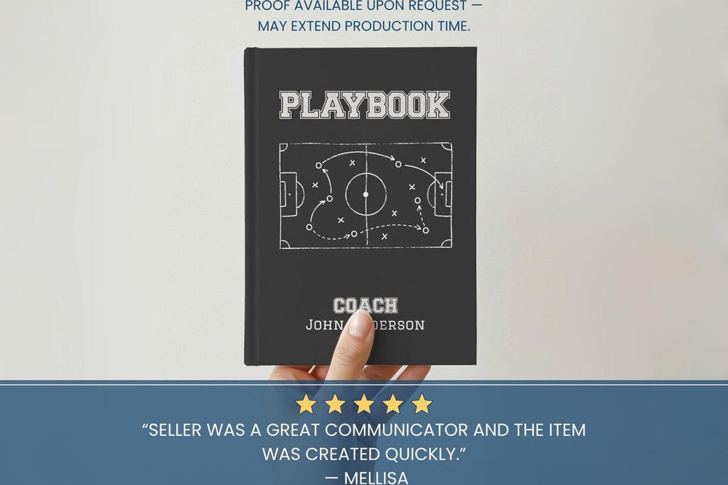 Soccer Coach Notebook - Custom Gift for Soccer Coach - JOVILO