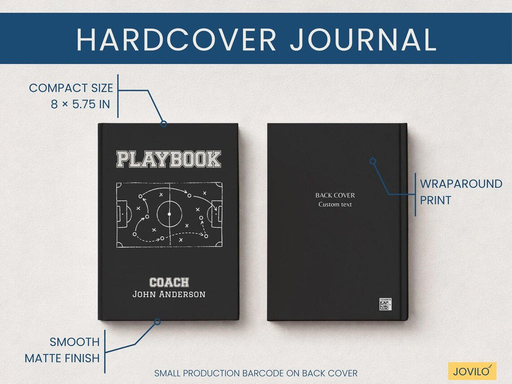 Soccer Coach Notebook - Custom Gift for Soccer Coach - JOVILO