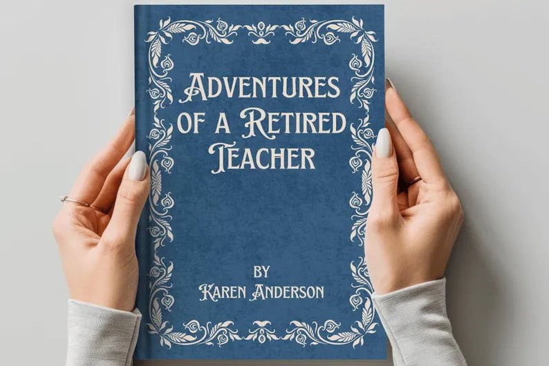 Personalized Teacher Retirement Notebook - Personalized Teacher Keepsake Book - JOVILO