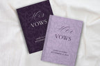 Terracotta Wedding Vow Books for Bride and Groom - Personalized Lace Hardcover Ceremony Set - JOVILO