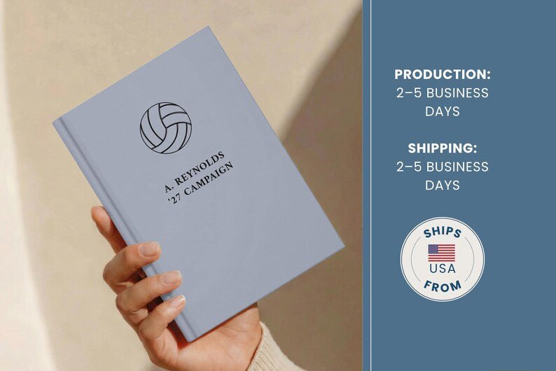 Volleyball Coach Notebook - Personalized Coach Appreciation Journal - JOVILO
