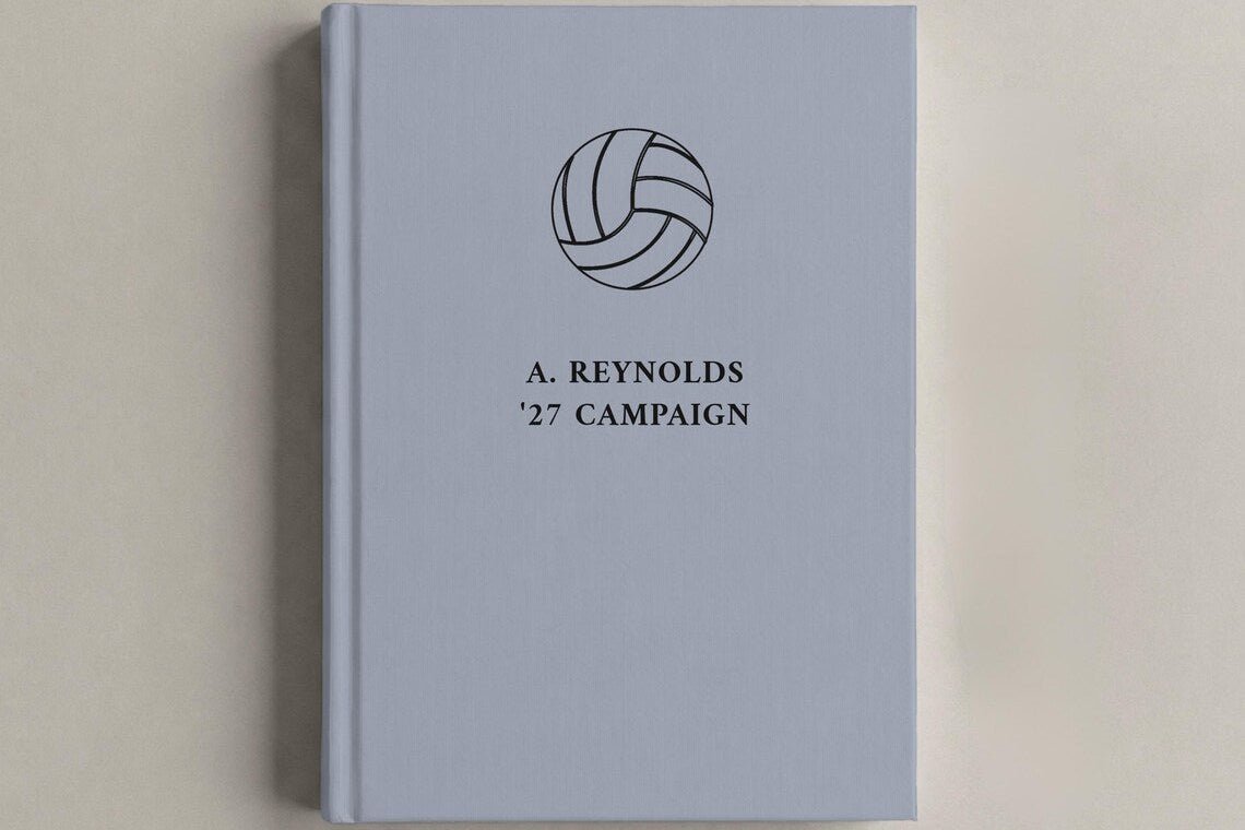 Volleyball Coach Notebook - Personalized Coach Appreciation Journal - JOVILO