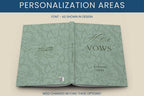 Wedding Vow Books for Marriage Ceremony - Customized Hardcover Keepsake for Bride and Groom - JOVILO