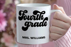 Personalized Fourth Grade Teacher Mug JOVILO