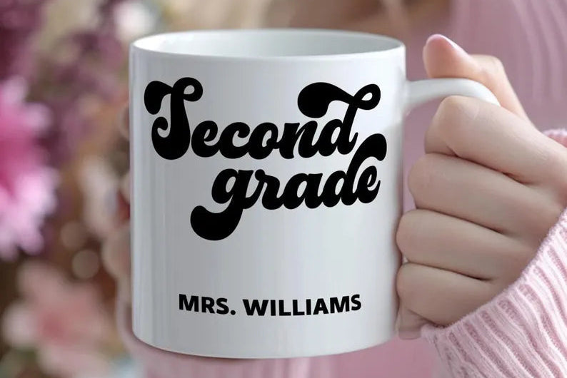 Personalized Second Grade Teacher Mug JOVILO